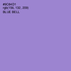 #9C84D1 - Blue Bell Color Image