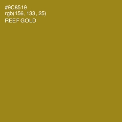 #9C8519 - Reef Gold Color Image