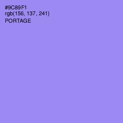 #9C89F1 - Portage Color Image