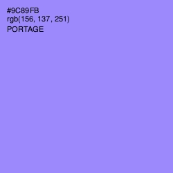 #9C89FB - Portage Color Image