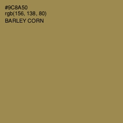 #9C8A50 - Barley Corn Color Image