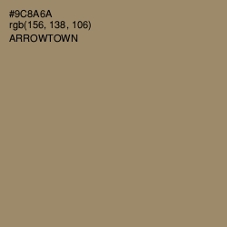 #9C8A6A - Arrowtown Color Image