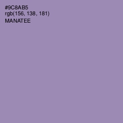 #9C8AB5 - Manatee Color Image