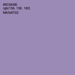 #9C8AB6 - Manatee Color Image