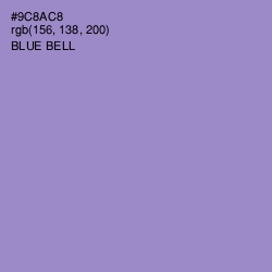 #9C8AC8 - Blue Bell Color Image