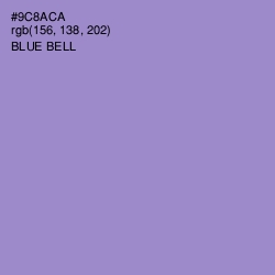 #9C8ACA - Blue Bell Color Image