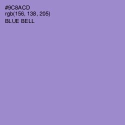 #9C8ACD - Blue Bell Color Image