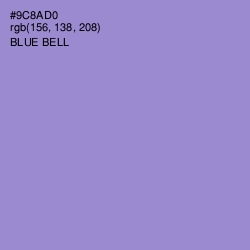 #9C8AD0 - Blue Bell Color Image