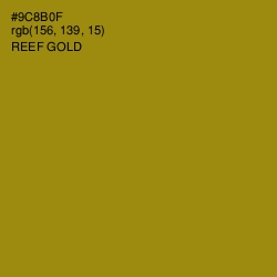 #9C8B0F - Reef Gold Color Image