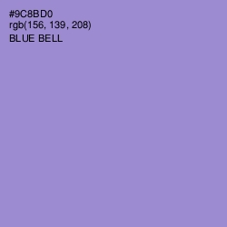 #9C8BD0 - Blue Bell Color Image