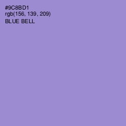 #9C8BD1 - Blue Bell Color Image