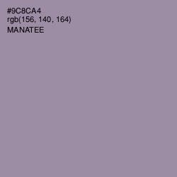 #9C8CA4 - Manatee Color Image
