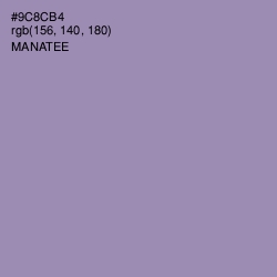 #9C8CB4 - Manatee Color Image