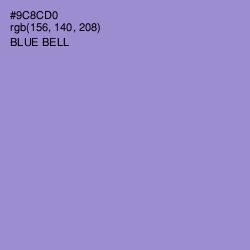 #9C8CD0 - Blue Bell Color Image