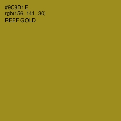 #9C8D1E - Reef Gold Color Image