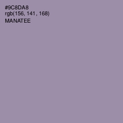 #9C8DA8 - Manatee Color Image