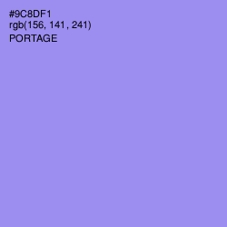 #9C8DF1 - Portage Color Image