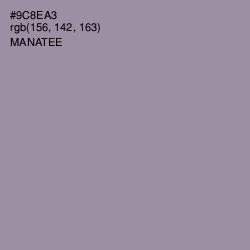 #9C8EA3 - Manatee Color Image