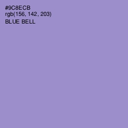 #9C8ECB - Blue Bell Color Image