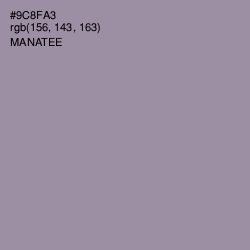 #9C8FA3 - Manatee Color Image