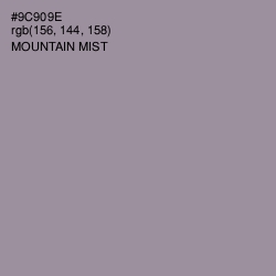 #9C909E - Mountain Mist Color Image