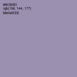 #9C90B1 - Manatee Color Image