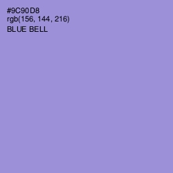 #9C90D8 - Blue Bell Color Image