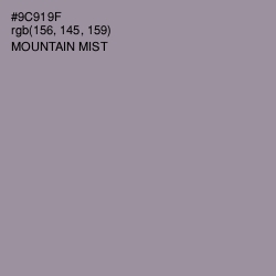 #9C919F - Mountain Mist Color Image