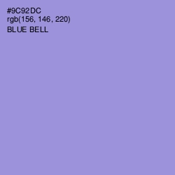 #9C92DC - Blue Bell Color Image
