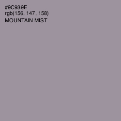 #9C939E - Mountain Mist Color Image