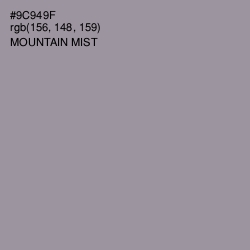#9C949F - Mountain Mist Color Image