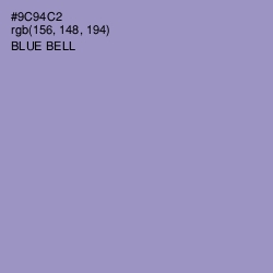 #9C94C2 - Blue Bell Color Image