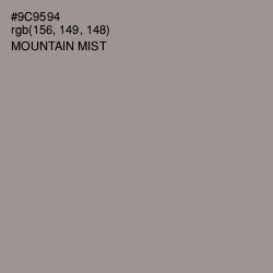 #9C9594 - Mountain Mist Color Image