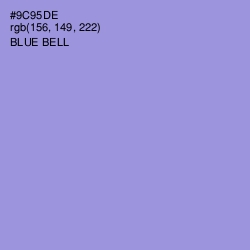 #9C95DE - Blue Bell Color Image
