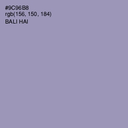 #9C96B8 - Bali Hai Color Image