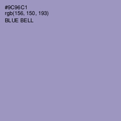 #9C96C1 - Blue Bell Color Image