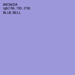 #9C96DA - Blue Bell Color Image