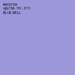 #9C97D9 - Blue Bell Color Image