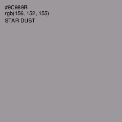 #9C989B - Star Dust Color Image