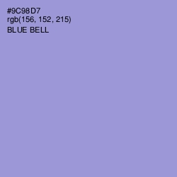 #9C98D7 - Blue Bell Color Image