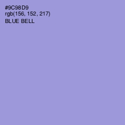 #9C98D9 - Blue Bell Color Image