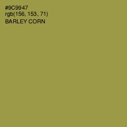 #9C9947 - Barley Corn Color Image