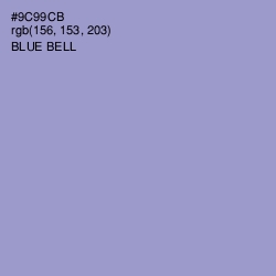 #9C99CB - Blue Bell Color Image