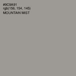 #9C9A91 - Mountain Mist Color Image