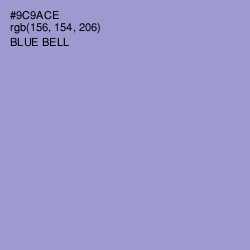 #9C9ACE - Blue Bell Color Image