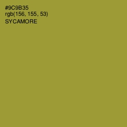 #9C9B35 - Sycamore Color Image