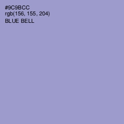 #9C9BCC - Blue Bell Color Image