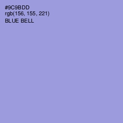 #9C9BDD - Blue Bell Color Image