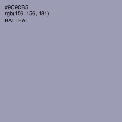 #9C9CB5 - Bali Hai Color Image