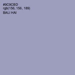 #9C9CBD - Bali Hai Color Image